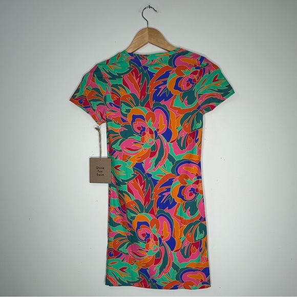 Stone Fox Swim Bambi Baby Tee Dress Stained Glass Size XS - Picture 2 of 9